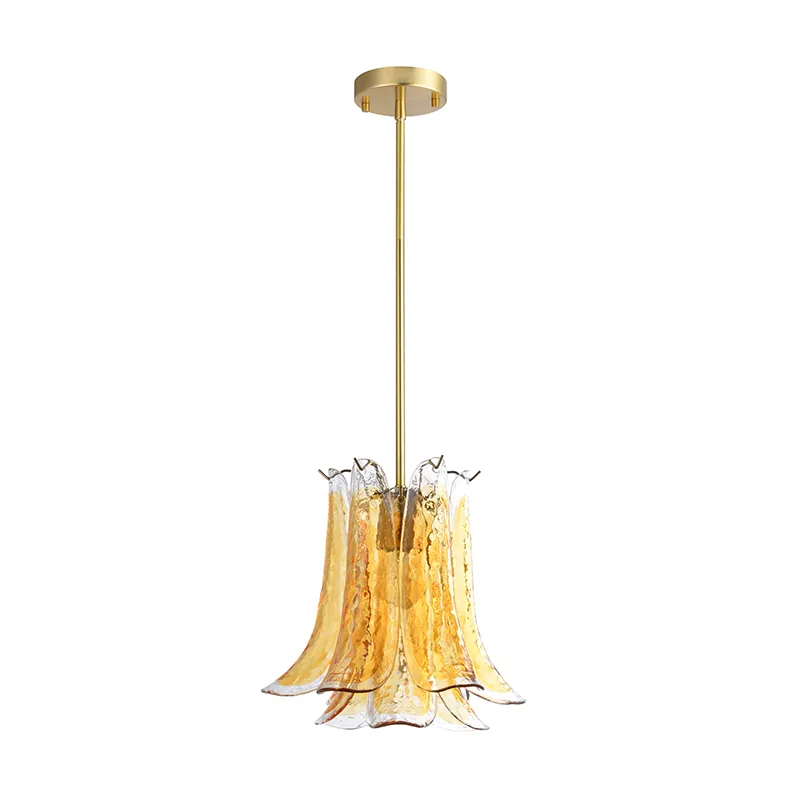 1-Lys Håndlaget Art Glass Modern Pendel Light