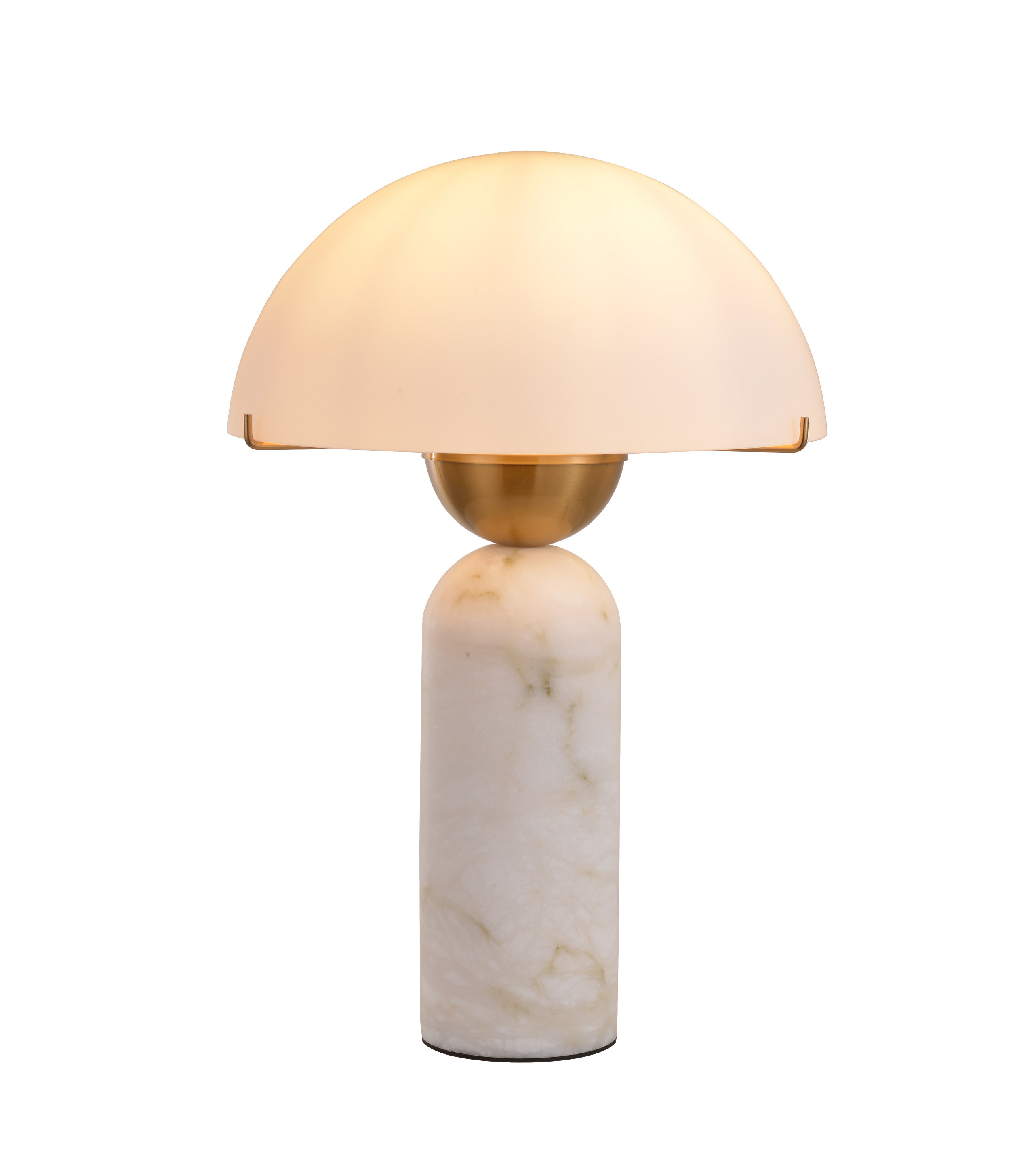 Alabast sopp bordlampe
