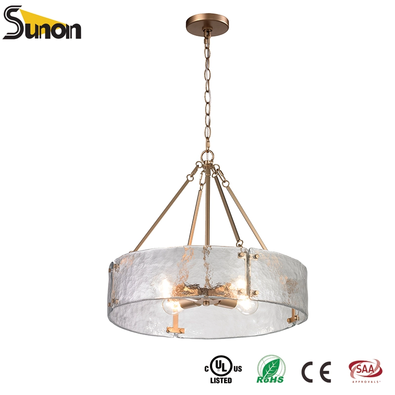 Modern Textured Glass Chandeliers