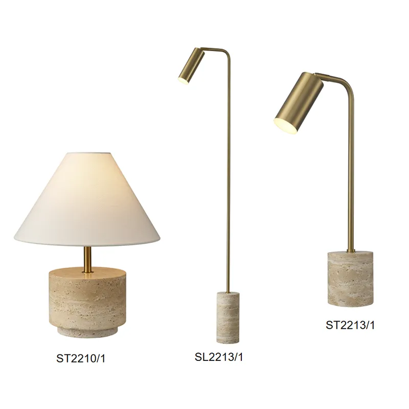Travertin bordlamper